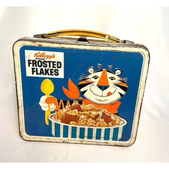 aladdin Other - Kelloggs Cereal Frosted Flakes Rice Krispies Lunchbox Aladdin Vintage 1969 USA